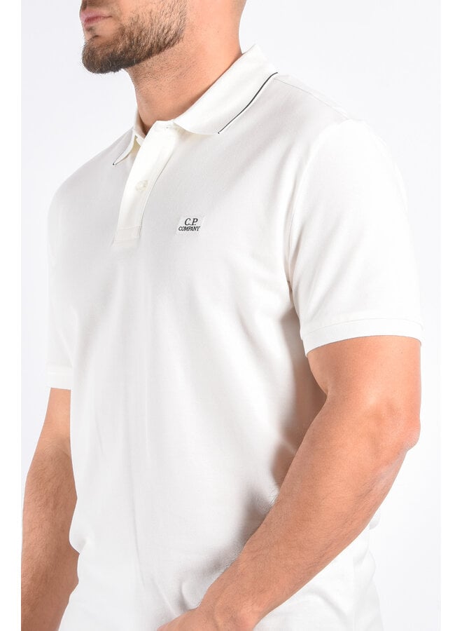 CP Company - Stretch Piquet Polo - Gauze White