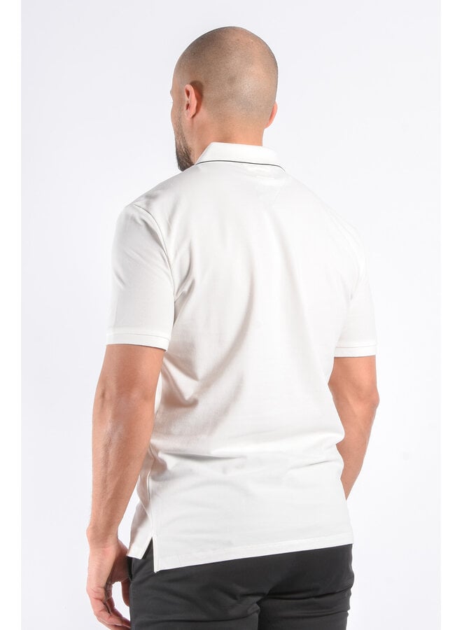 CP Company - Stretch Piquet Polo - Gauze White
