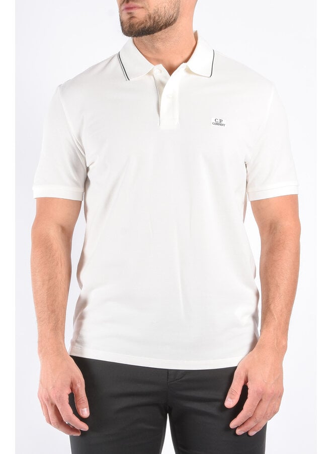 CP Company - Stretch Piquet Polo - Gauze White