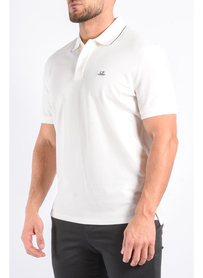 CP Company - Stretch Piquet Polo - Gauze White
