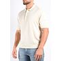 CP Company SS25 - Buttoned Polo Knit - Gauze White