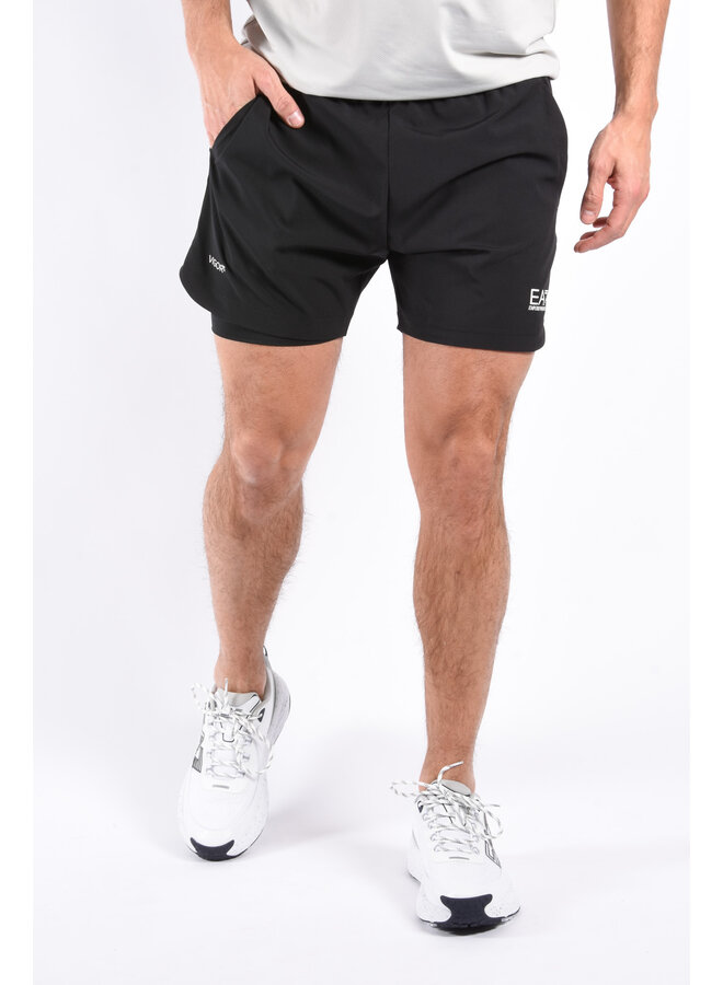 EA7 SS25 - Vigor7 Shorts 2 in 1 - Black