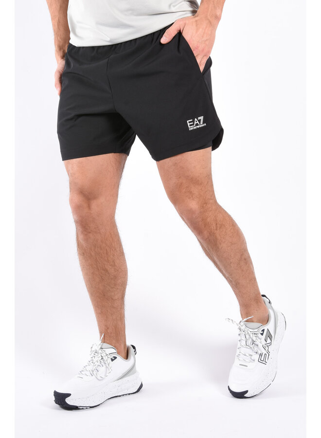 EA7 SS25 - Vigor7 Shorts 2 in 1 - Black