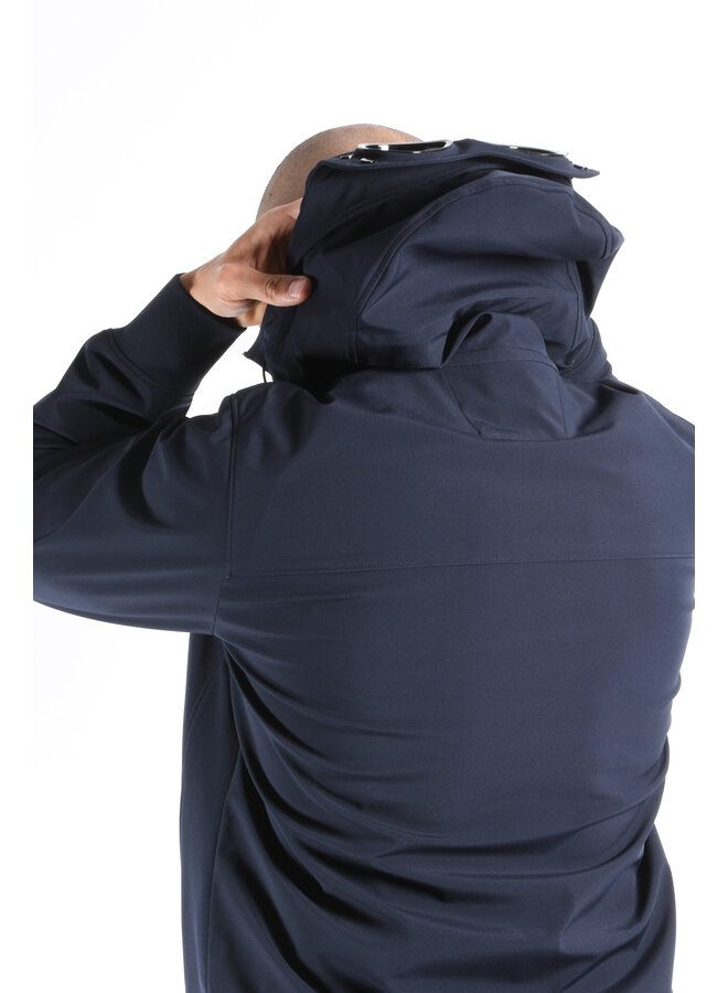 CP Company SS25 - Soft Shell-R Goggle Jacket - Total Eclipse
