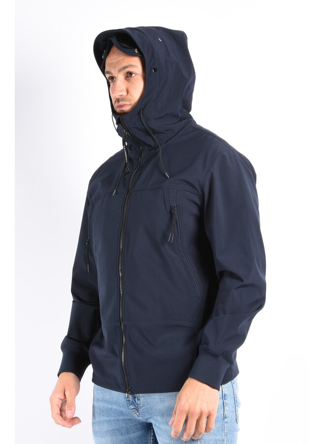CP Company SS25 - Soft Shell-R Goggle Jacket - Total Eclipse