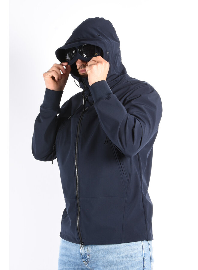 CP Company SS25 - Soft Shell-R Goggle Jacket - Total Eclipse