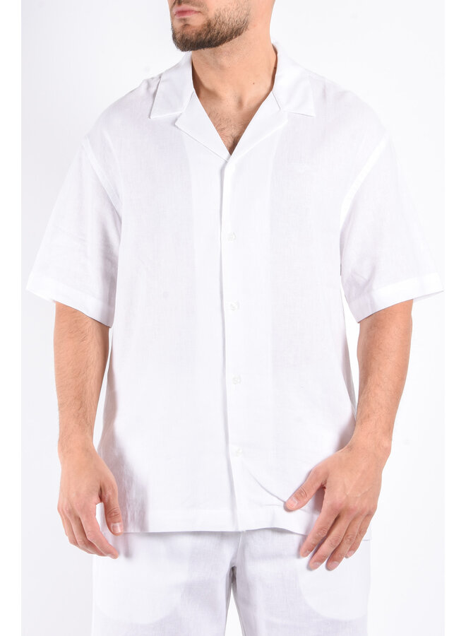 EA7 SS25 - Emporio Armani Linen Shirt - White