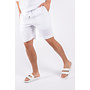 EA7 SS25 - Emporio Armani Linen Shorts - White