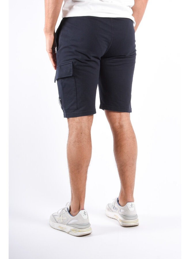 CP Company SS26 - Light Fleece Cargo Lens Shorts - Total Eclipse