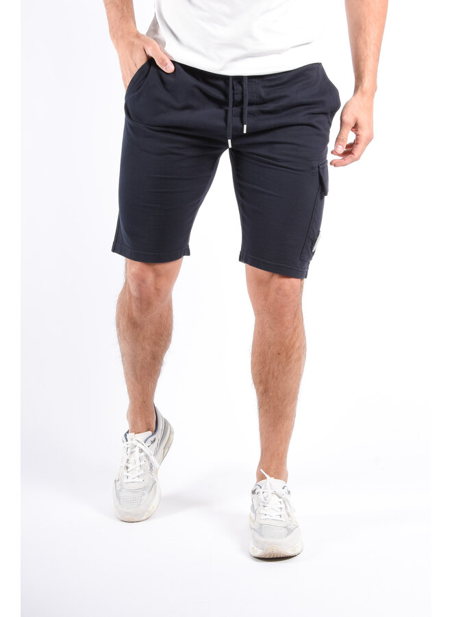 CP Company SS26 - Light Fleece Cargo Lens Shorts - Total Eclipse