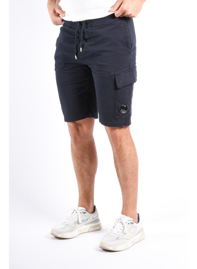 CP Company SS26 - Light Fleece Cargo Lens Shorts - Total Eclipse