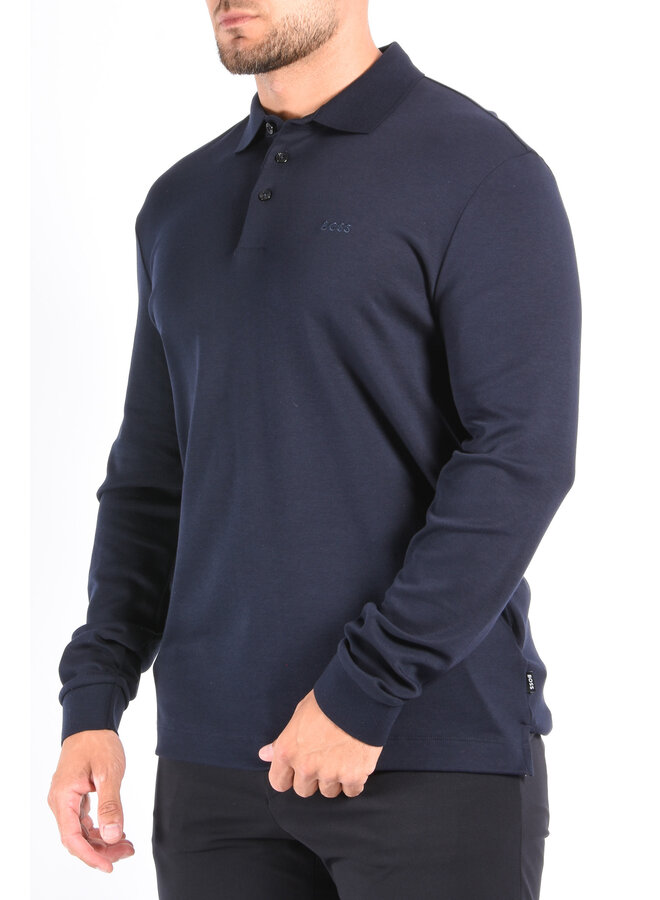 BOSS - Polo Longsleeve Pado 30 Nos - Dark Blue
