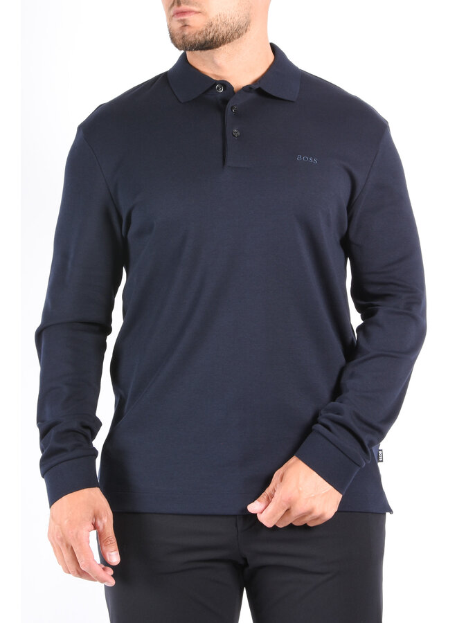 BOSS - Polo Longsleeve Pado 30 Nos - Dark Blue