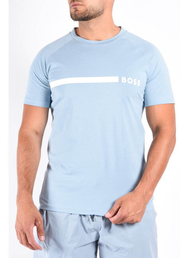 BOSS SU25 T-Shirt RN Slim Fit - Open Blue
