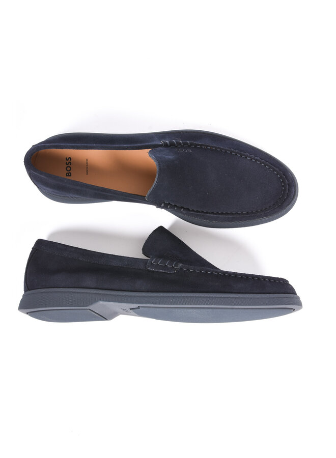 BOSS FA25 - Suede Loafers Sienne Loaf sd N - Dark Blue