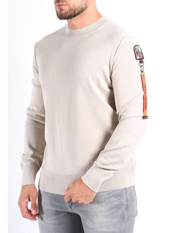 Parajumpers - Knit Sweater Basic Braw Man - Mastic