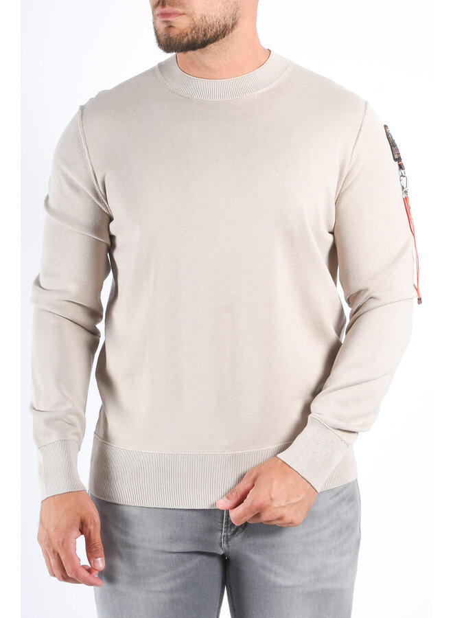 Parajumpers - Knit Sweater Basic Braw Man - Mastic