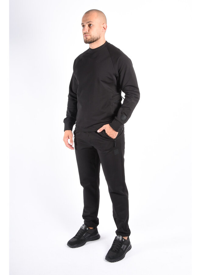 CP Company Metropolis Series Stretch Fleece Sweater Black