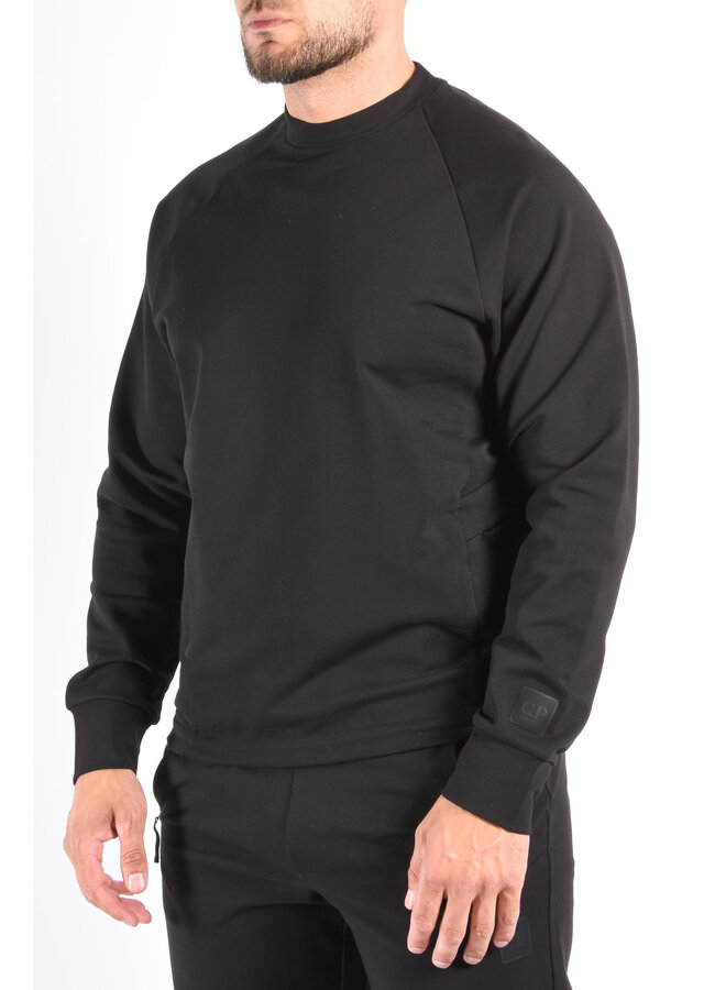 CP Company Metropolis Series Stretch Fleece Sweater Black