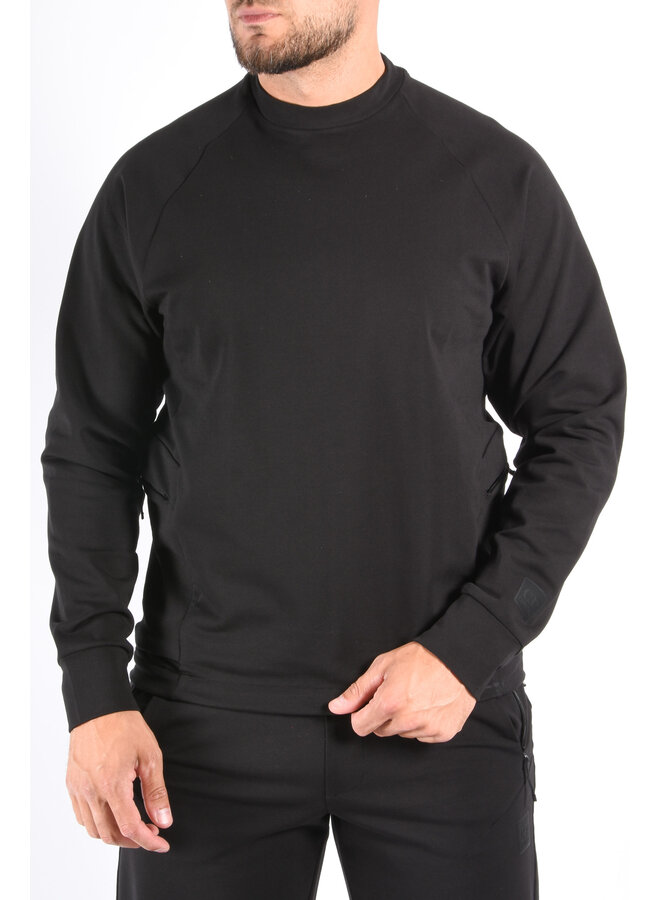CP Company Metropolis Series Stretch Fleece Sweater Black