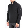 CP Company Metropolis Series Half Zip Extrafine Merino Wool Black