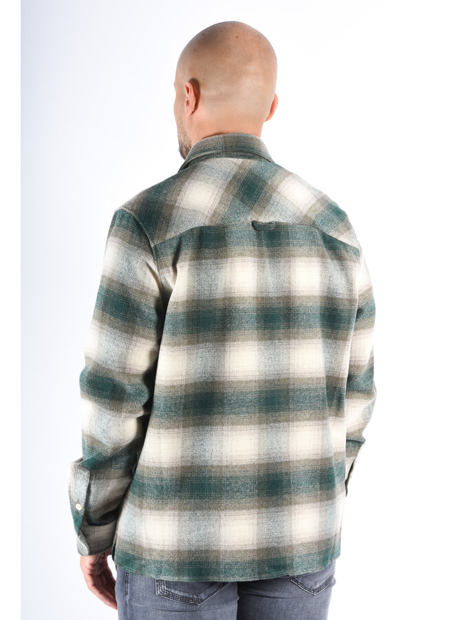 Drykorn FW25 - Flannel Jacket Gunray - Green