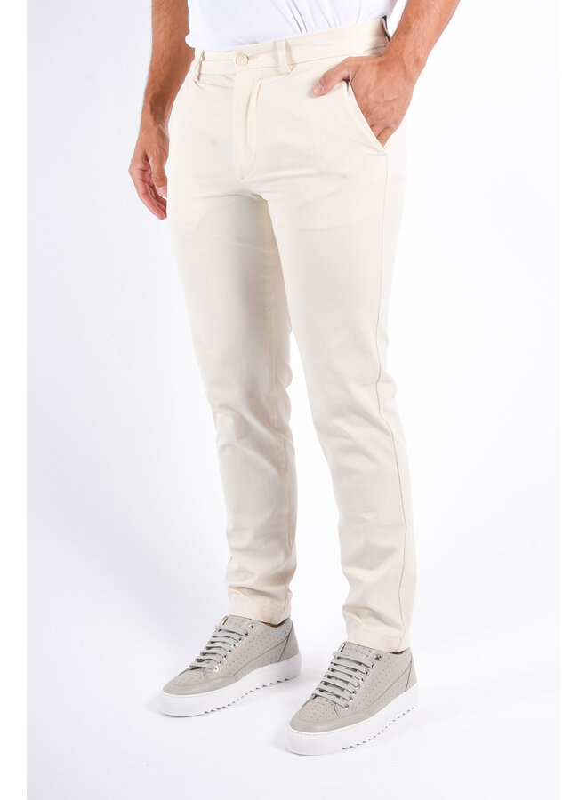 BOSS - Slim Fit Stretch Cotton Trousers P Kaiton1 Zip - Beige