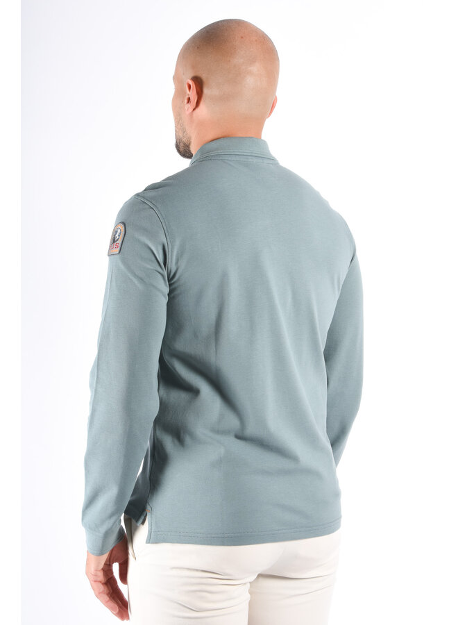 Parajumpers FW25 - Longsleeve Oberon Polo - Puritan Grey