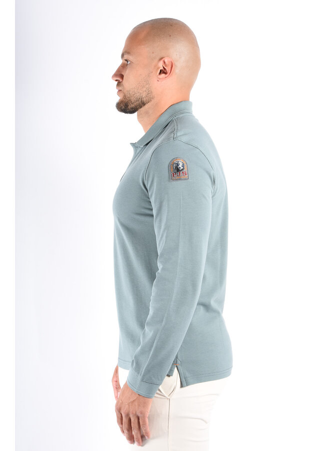 Parajumpers FW25 - Longsleeve Oberon Polo - Puritan Grey