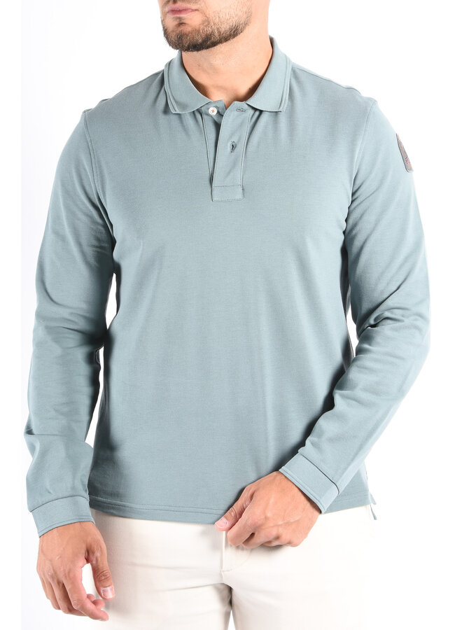 Parajumpers FW25 - Longsleeve Oberon Polo - Puritan Grey