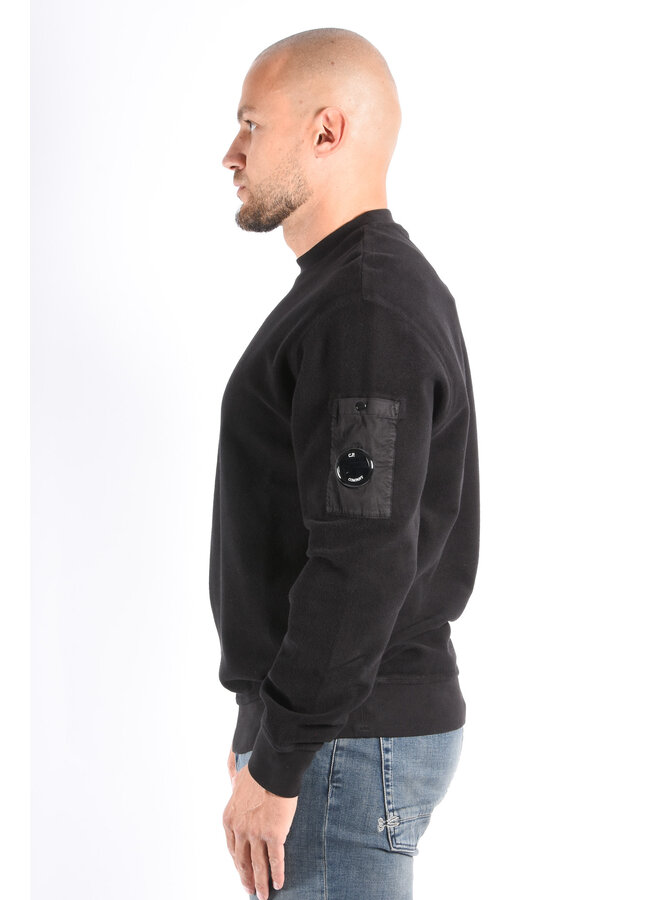 CP Company Sweater Brushed Emerized Fleece - Black