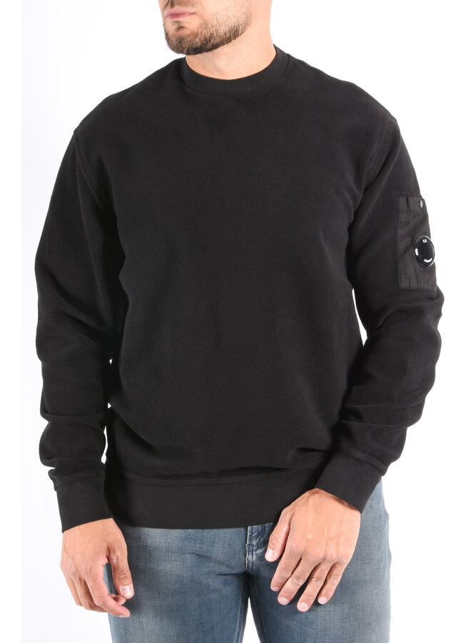 CP Company Sweater Brushed Emerized Fleece - Black