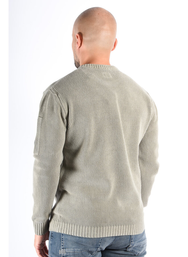 CP Company Knitwear Sweater Chenille Cotton - Fallen rock