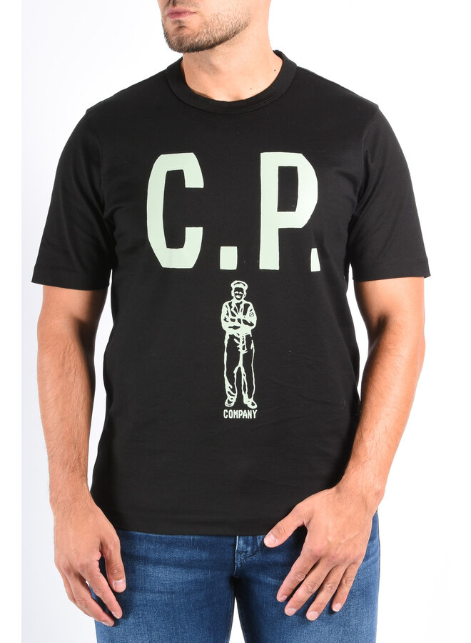 CP Company FW25 - T-Shirt Mercerized 30/2 Twisted - Black