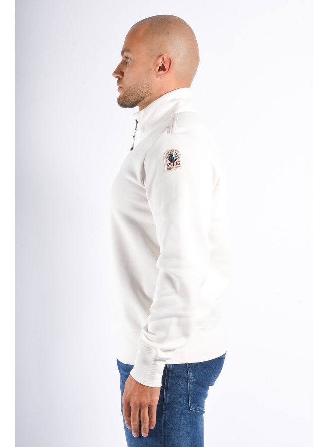 Parajumpers FW25 Broad Peak Half Zipped Sweater - Purity