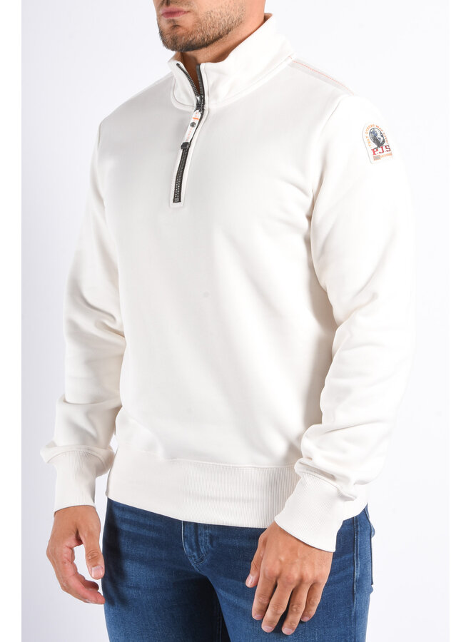 Parajumpers FW25 Broad Peak Half Zipped Sweater - Purity