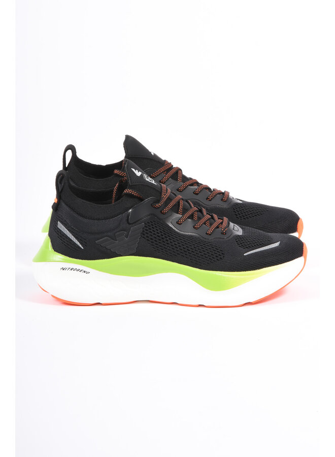 EA7 FW25 - Running Sneakers X8X246 - Black