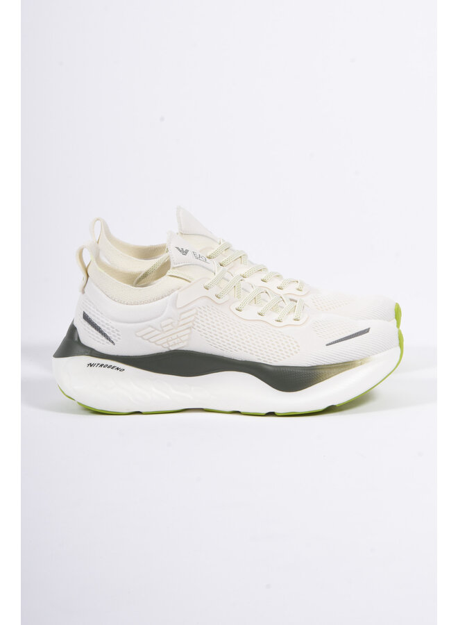 EA7 FW25 - Running Sneakers X8X246 - White