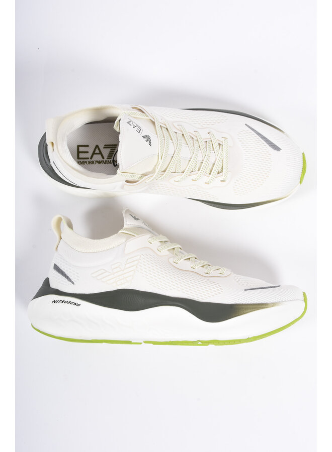 EA7 FW25 - Running Sneakers X8X246 - White