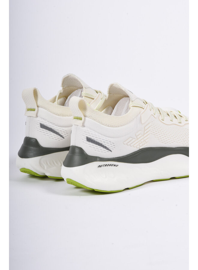 EA7 FW25 - Running Sneakers X8X246 - White