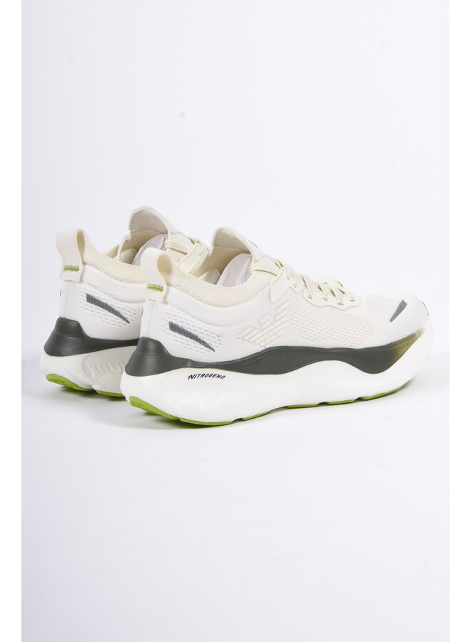 EA7 FW25 - Running Sneakers X8X246 - White