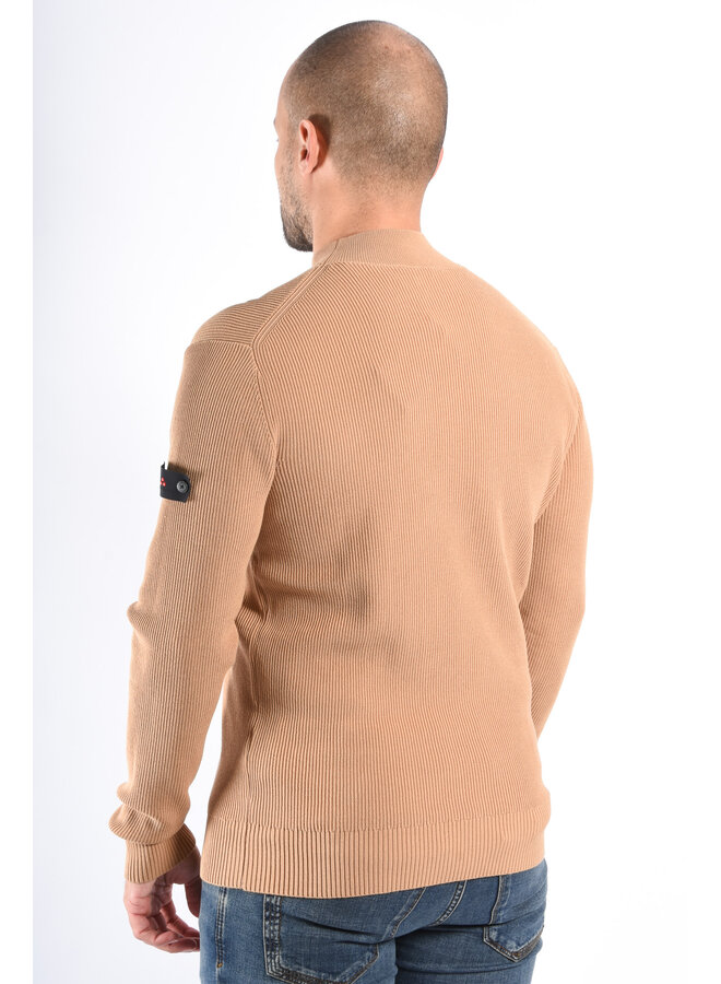 Peuterey FW25 - Fillia 01 Ribbed Cotton Turtle Neck - Camel