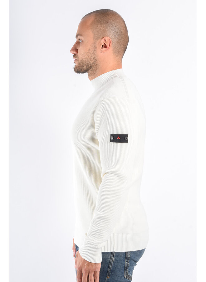 Peuterey FW25 - Fillia 01 Ribbed Cotton Turtle Neck - White