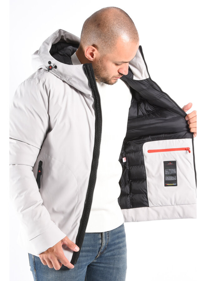 Peuterey FW25 - Loge Down Stretch Jacket - Light Grey