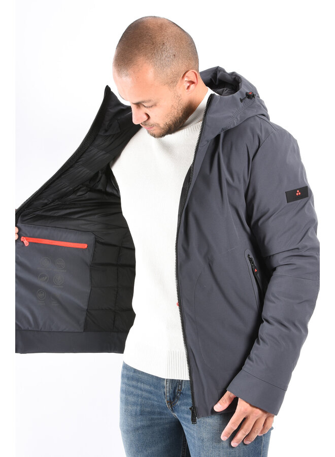 Peuterey FW25 - Loge Down Stretch Jacket - Dark Grey