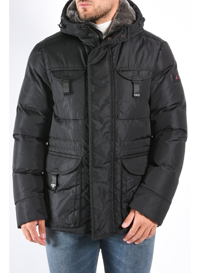Peuterey FW25 - Aiptek NBE 03 Fur Jacket - Black