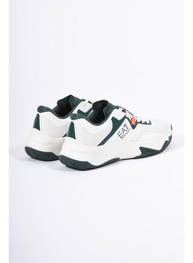EA7 FW25 - Padel / Tennis Sneakers X8X248 - White / Green