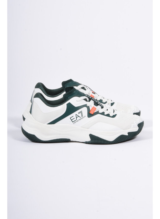 EA7 FW25 - Padel / Tennis Sneakers X8X248 - White / Green
