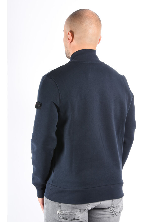 Peuterey FW25 - Half Zip Sweater Dory FW 01 - Dark Blue