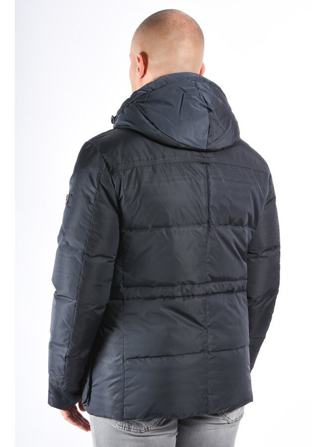 Peuterey FW25 - Aiptek NBE 03 Fur Jacket - Dark Blue